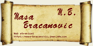 Maša Bracanović vizit kartica